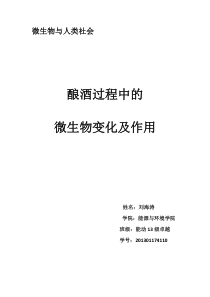 酿酒过程中的微生物种类及其作用