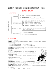 通用技术《技术与设计1》(必修)高考复习指导2