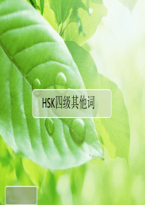 HSK4级其他词复习