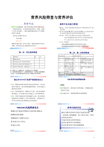 营养风险筛查与营养评估