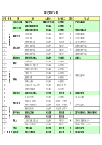 项目实施主计划