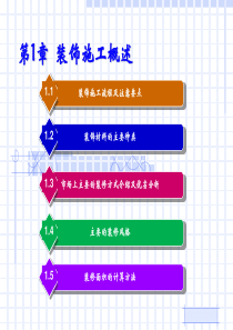 第1章装饰施工概述