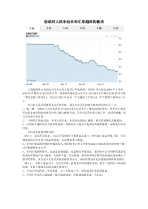 谈谈对人民币近五年汇率趋势的看法