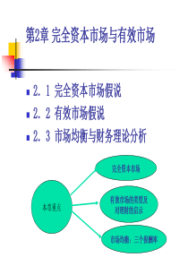 财务理论第二章完全资本市场与有效市场