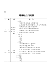 质量标杆经验交流学习活动方案