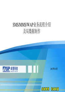 SMS、MMS、WAP业务流程介绍及局数据制作