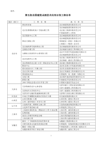 第五批建设部建筑业新技术应用示范工程名单