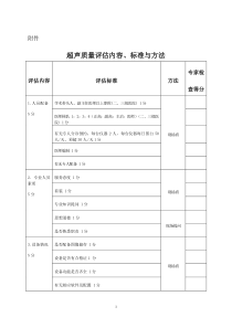 超声质量评估内容标准与方法