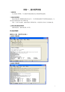 基本组网实验