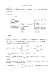 苏教版初中数学最全面知识点大全