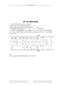 计算机组成原理第五章答案