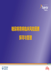 跨学科-[肾科]糖尿病肾病临床风险因素探寻与管理-20141218