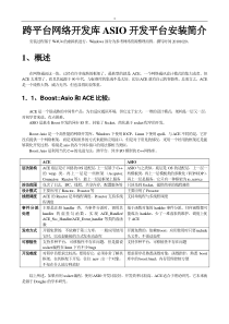 跨平台网络开发库ASIO开发平台安装简介