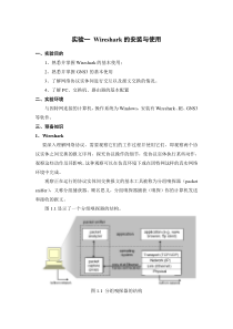 计算机网络原理实验实验一