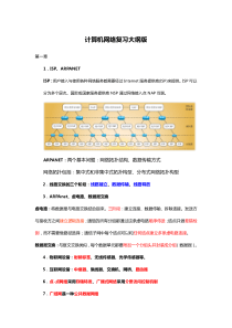 计算机网络复习大纲版