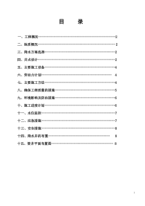 降水方案