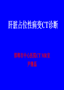 肝脏占位性病变演示文稿