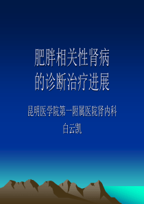 肥胖相关性肾病的诊断治疗进展.