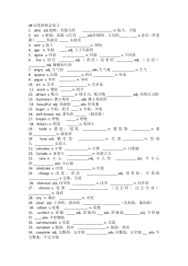 英语8B词形转换总复习