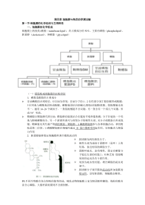 细胞生物学之笔记--第4章细胞膜与物质的穿膜运输