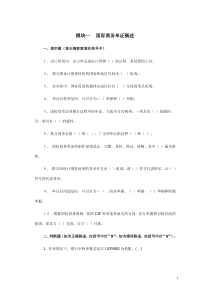 国际贸易单证实务试题——各章练习