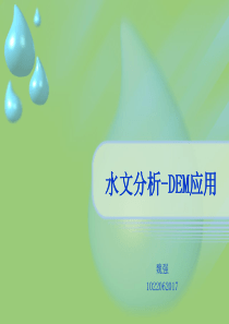 水文分析-DEM应用