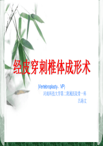 经皮穿刺椎体成形术ppt123