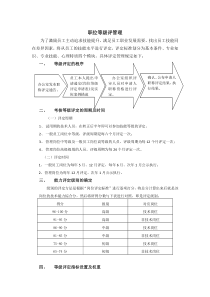 岗位等级评定标准要素