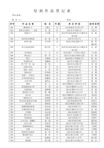 绘画表格文档