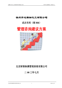 试点车间建议方案