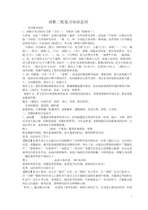 诗歌二轮复习知识总结