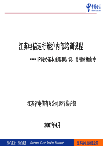 网络基本原理和知识常用诊断命令