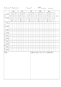 校务日志(小学值周教师记录表)