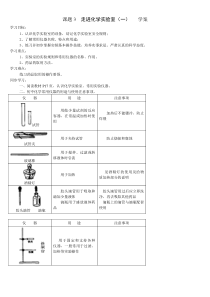 课题3  走进化学实验室  学案