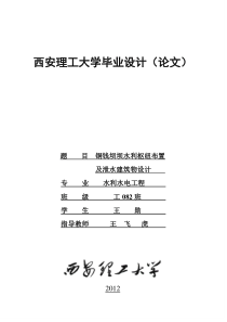 某大坝水利枢纽布置及泄水建筑物设