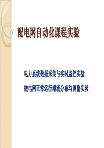 配电网自动化课程实验