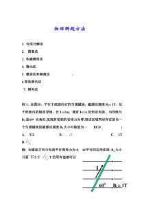 贵州省安顺一中2011届高三物理二轮专题复习20物理解题方法