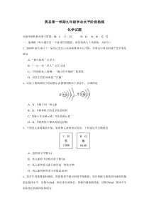 费县九年级学业水平阶段检测化学试题