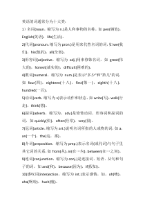 英语高中语法知识