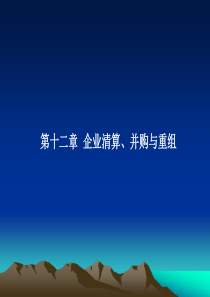 第十二章企业清算并购与重组《财务管理》.