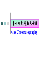 第十四章气相色谱分析法