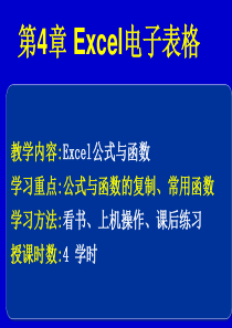 第四章excel(公式与函数).