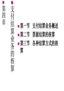 第四章支付结算业务.