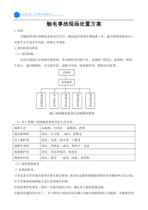 触电事故现场处置方案MicrosoftWord文档