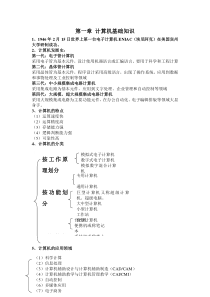 计算机应用基础知识点