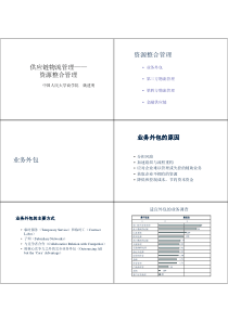 (8)供应链物流管理——资源整合管理