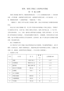 装饰、装修工程施工方案和技术措施