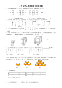 小升初毕业班找规律专项练习题