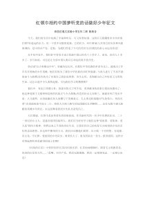 红领巾相约中国梦听党的话做好少年征文