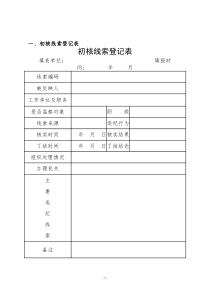 纪委查办案件各类表